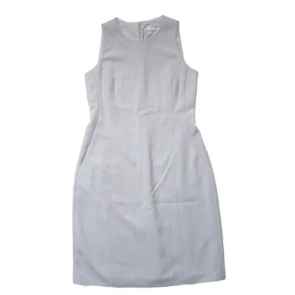 NWT MM. Lafleur The Constance in Pewter Nep Suiting Sleeveless Sheath Dress 6 - Picture 2 of 5